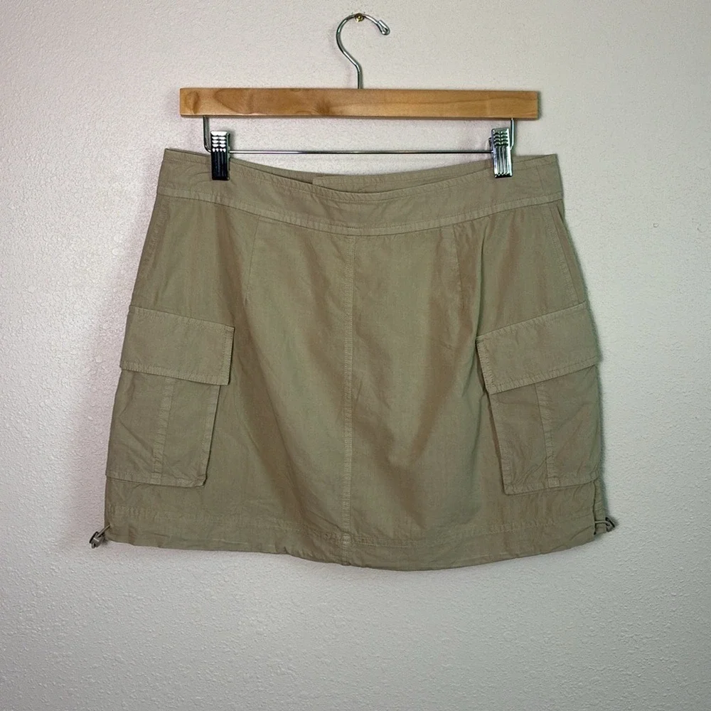 RAILS Women Size 8 Olive Jaycee Khaki Cargo Mini Skirt Academia Lightweight‎